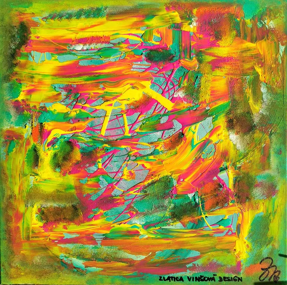 100. obraz  “FAREBNÝ SEN”
50x50cm