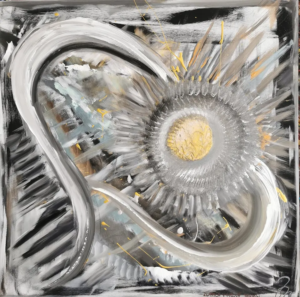 113. obraz  “ANJELSKÉ OBJATIE”
100x100cm