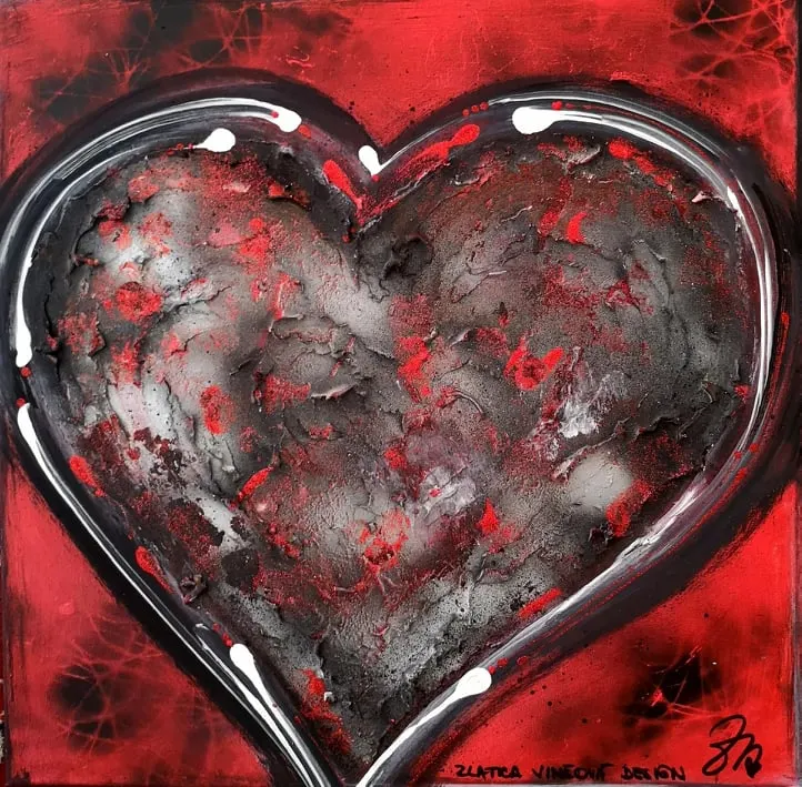 116. obraz  “SRDIEČKO ”
50x50cm