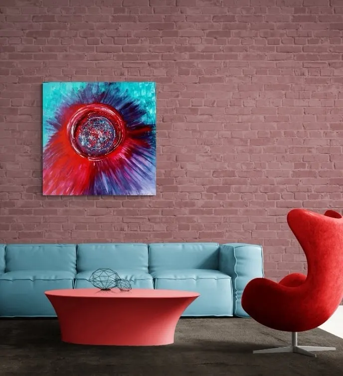 67. obraz OSUDOVÉ OBJATIE
100x100cm