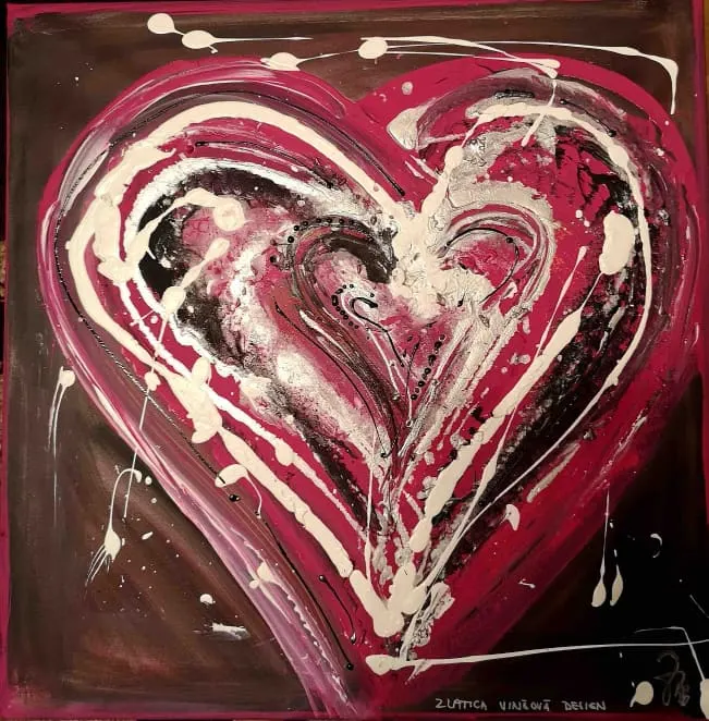 79. obraz “SRDCE”  ružové
50x50cm