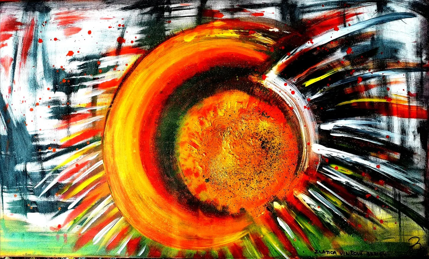 29. obraz ERUPCIA POCITOV 120x70cm