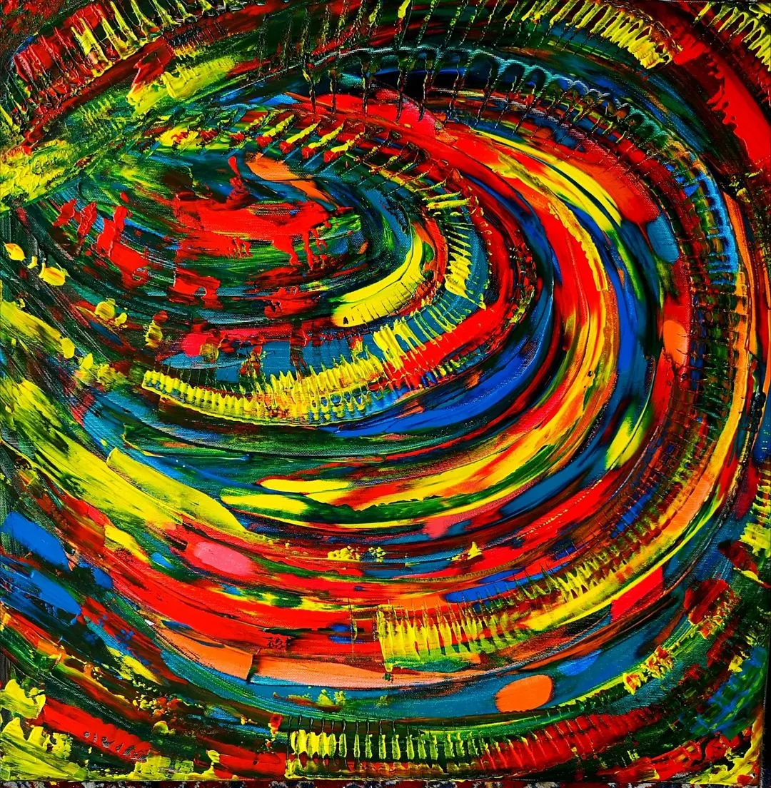 37. obraz FAREBNÝ SVET 70x70cm