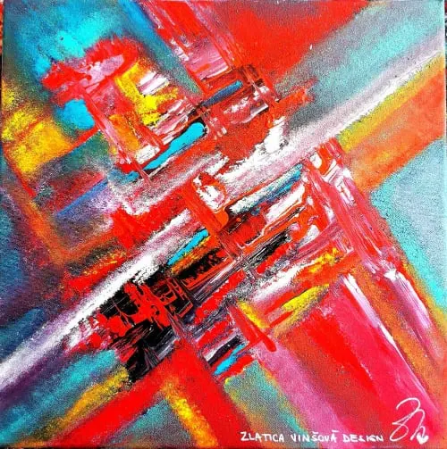 101. obraz  “KRIŽOVATKY ŽIVOTOV”
40x40cm