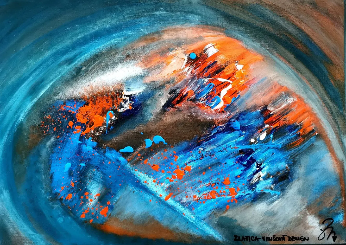 118. obraz  “BÚRKA V DUŠI”
50x70cm