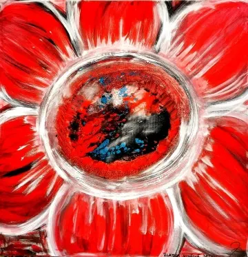102. obraz  “KVET MLČANIA”
100x100cm