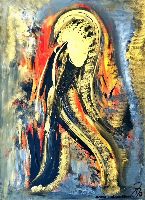 131. obraz  “V ZAJATÍ TEMNOTY ”
50x70cm