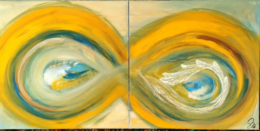 134. obraz “PREPLETENÉ OSUDY”
100x50cm