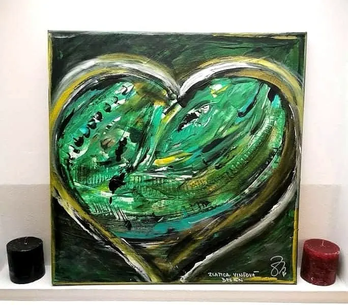 139. obraz “ZELENÉ SRDIEČKO”
30x40cm