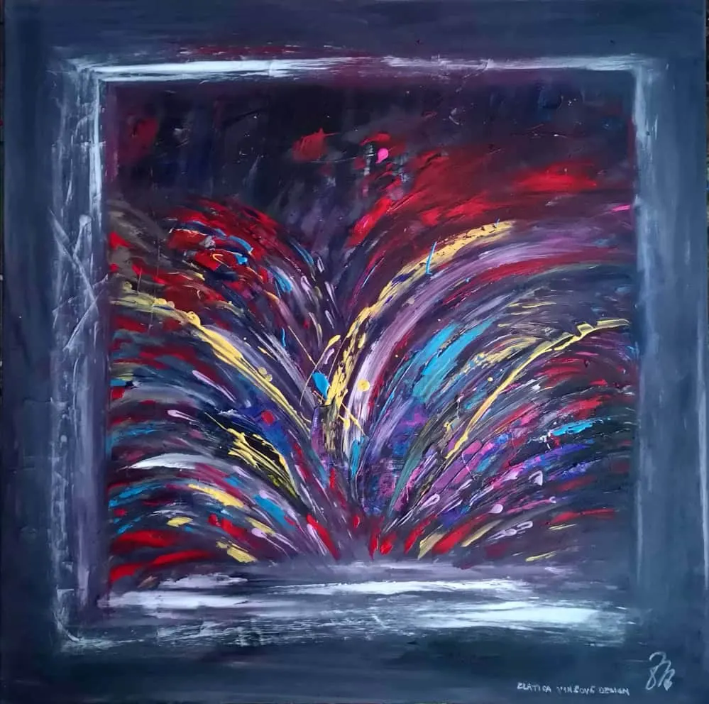 91. obraz VÝBUCH EMÓCIÍ
100x100cm