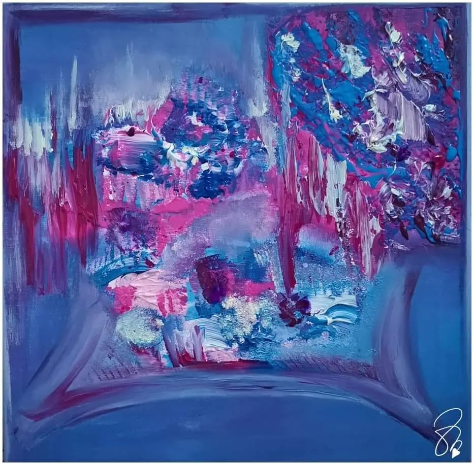 38. obraz-ZA HRANICOU STRETNUTÍ 55x55cm