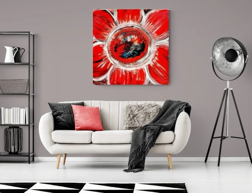 102. obraz  “KVET MLČANIA”
100x100cm